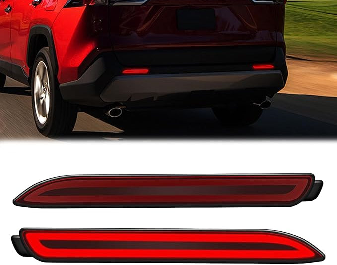 Led Rear Bumper Reflector lights for Toyota Rav4 2020-2025