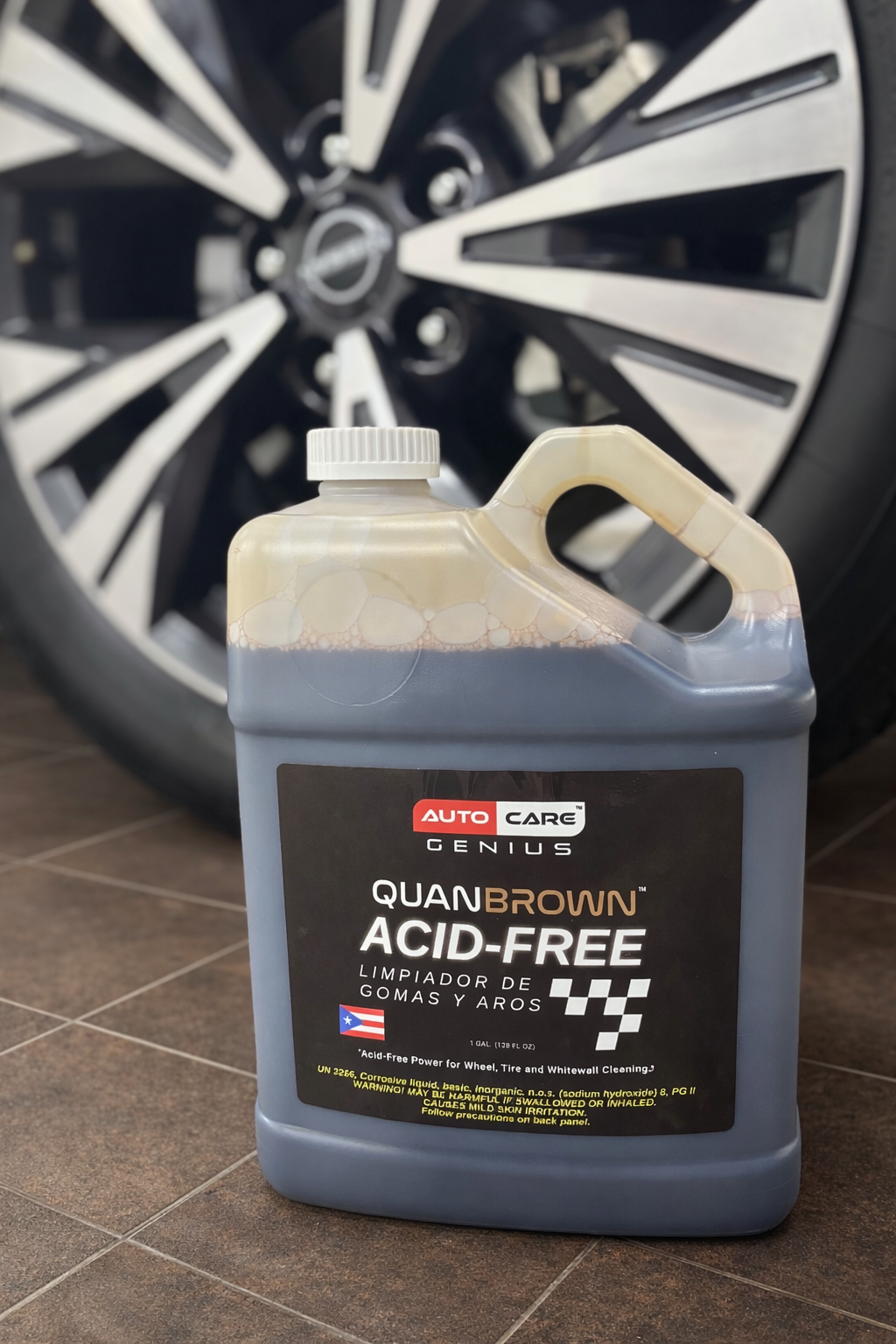 QUANBROWN Acid-Free Tire & Wheel Cleaner (“The Chocolate”)