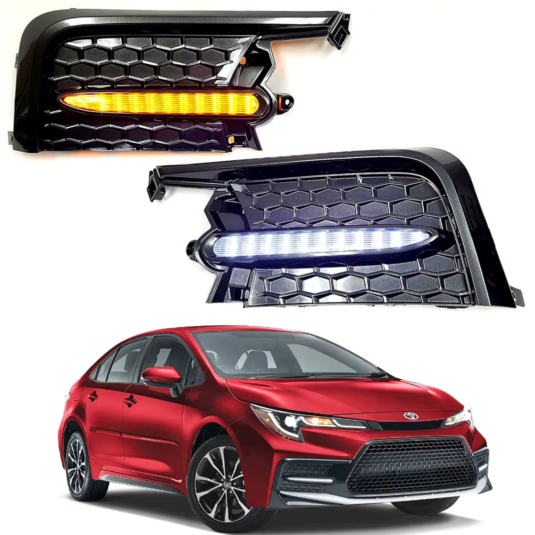 LED Fog Lights DRL for Toyota Corolla SE XSE 2020-2026 Daytime Running Light Driving Fog Lamp Turn signal Light Assembly