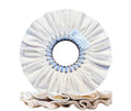 10" x 3" Premium 60/60 Heavy Weight Clear Mill Secondary Cut Airway Buffing Wheel (#4, 16 ply)