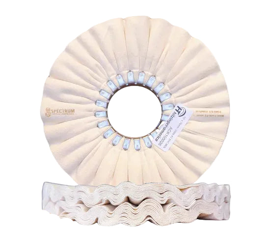 10" x 3" Premium Molton Heavy Flannel Finest Mirror Finishing Airway Buffing Wheel (#2, 24 ply)