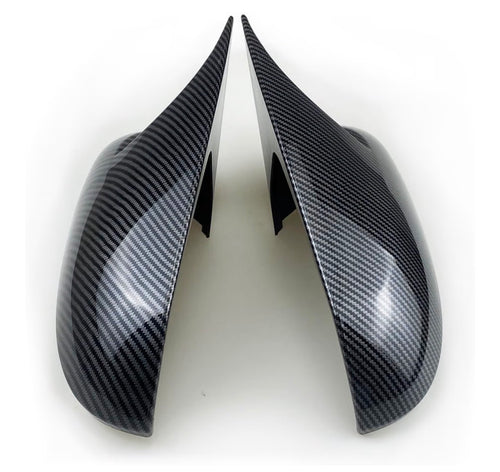 Bull Horn Style Side Mirror Cover Caps – Exterior Rearview Mirror Trim Covers for Toyota Corolla 2020 Up